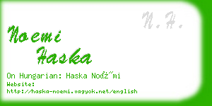 noemi haska business card